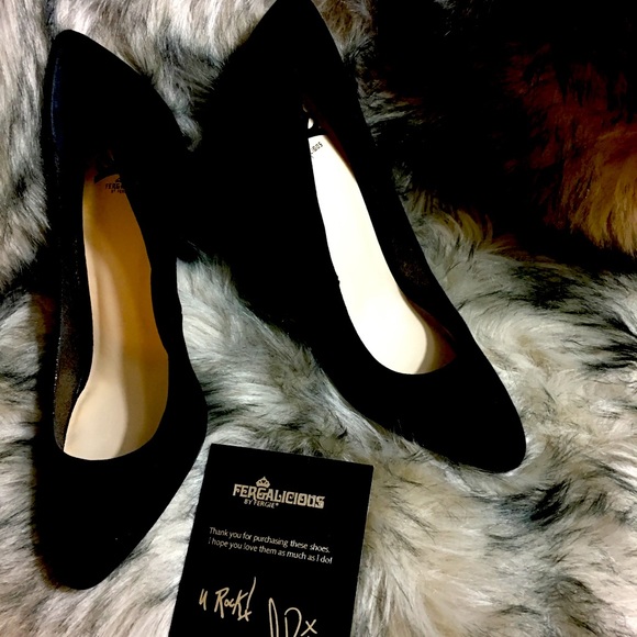 Fergalicious Shoes - FERGALICIOUS SELENA PUMP BLACK SIZE 9 WOMENS